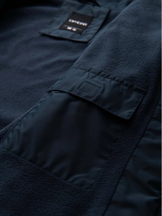 Ombre Ombre Kurtka przejściowa OM-JANP-0194 Brązowy Regular Fit