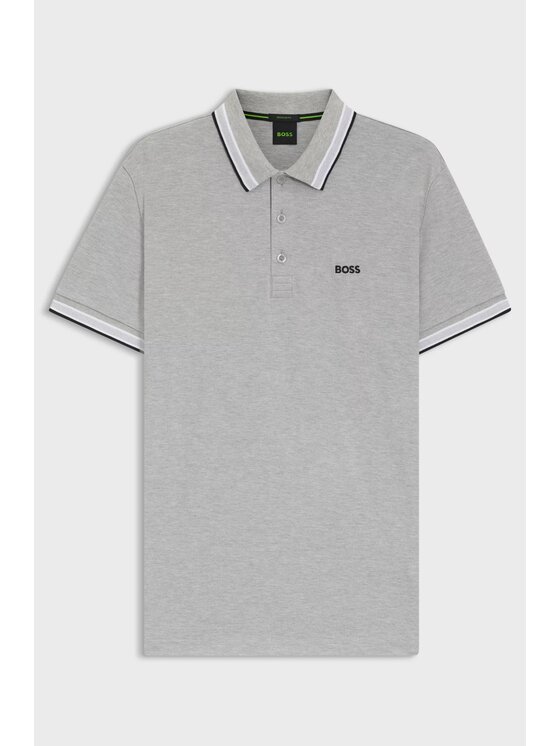 BOSS BOSS Polo 50469055-070 Szary Regular Fit