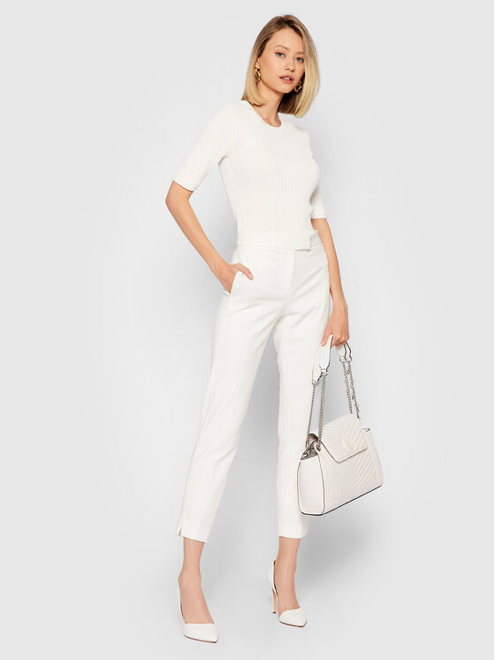 Blusa Naomi W1GR21 R2UK0 Bianco Slim Fit