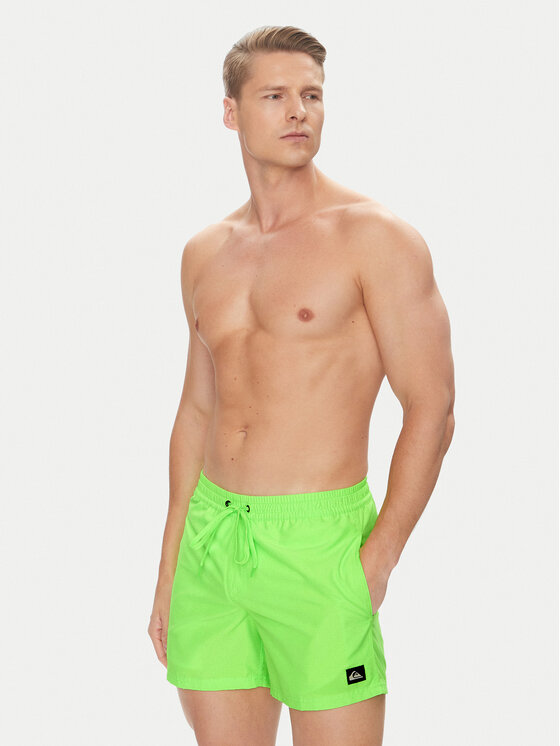 Quiksilver Quiksilver Pantaloni scurți pentru înot Everyday Solid Volley 15 EQYJV04120 Verde Regular Fit