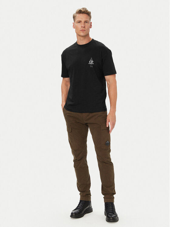 C.P. Company C.P. Company T-Shirt 21CMTS166A005100W Μαύρο Regular Fit