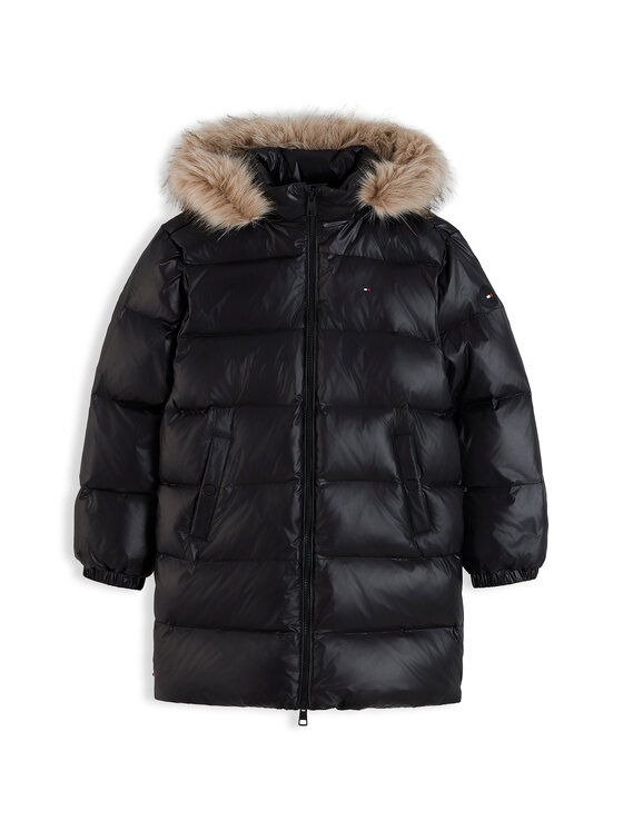 Tommy Hilfiger Tommy Hilfiger Kurtka puchowa KG0KG09674 Czarny Regular Fit