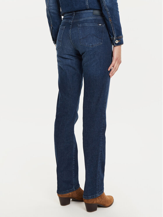 Mustang Mustang Jeans hlače Crosby 1015567 Mornarsko modra Straight Fit