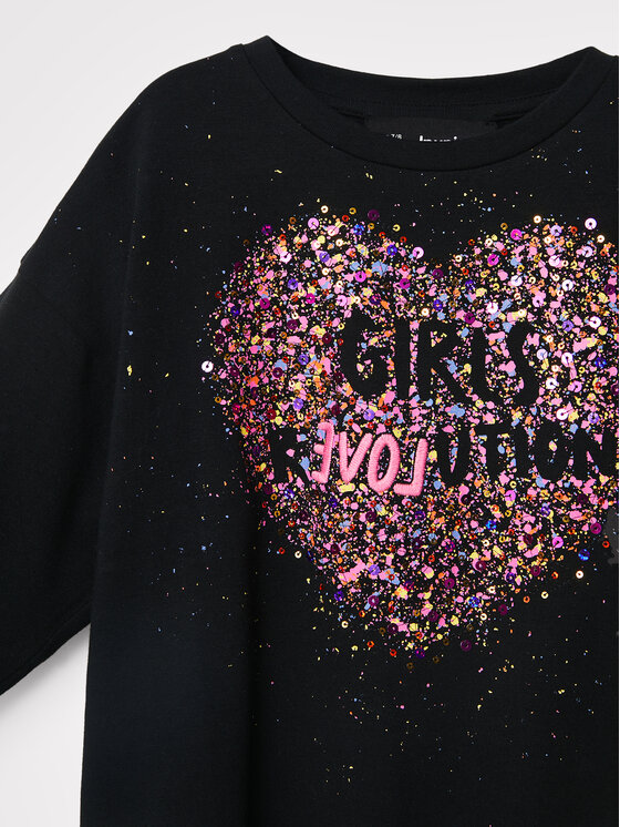 Desigual Desigual Μπλουζάκι Alba 22WGTK05 Μαύρο Regular Fit