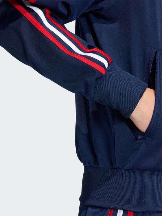 adidas adidas Bluza FIREBIRD Błękitny Loose Fit