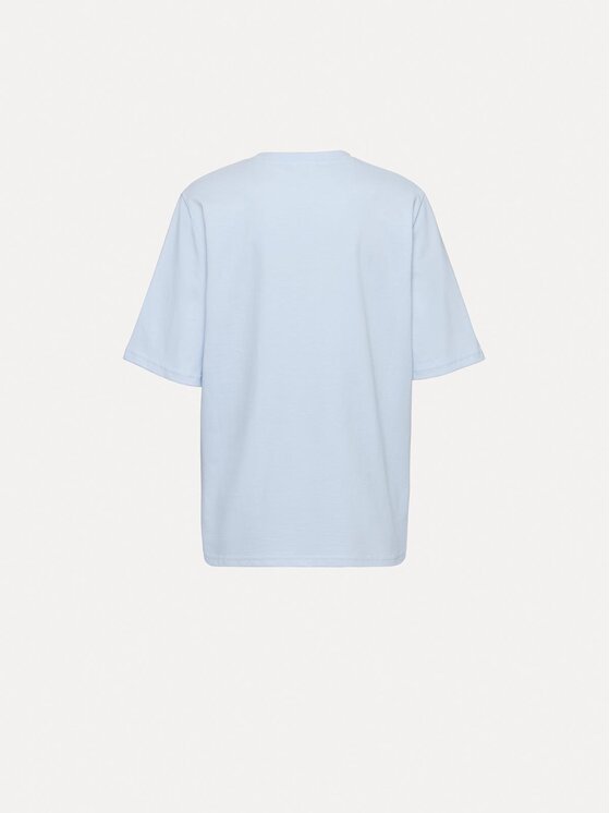 La Mania La Mania T-Shirt LUCY Niebieski jasny Basic Fit