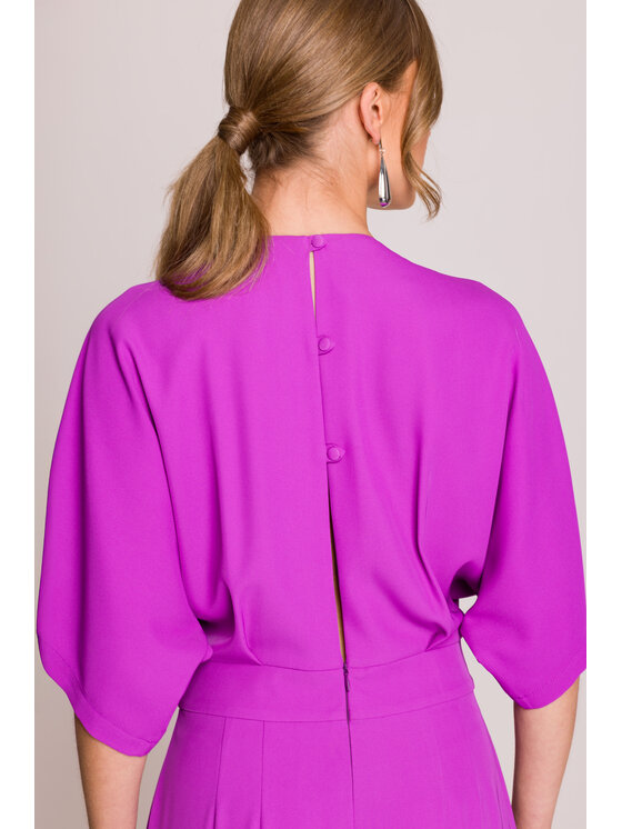 Stylove Stylove Kombinezon S395 Fioletowy Sexy Straight Fit