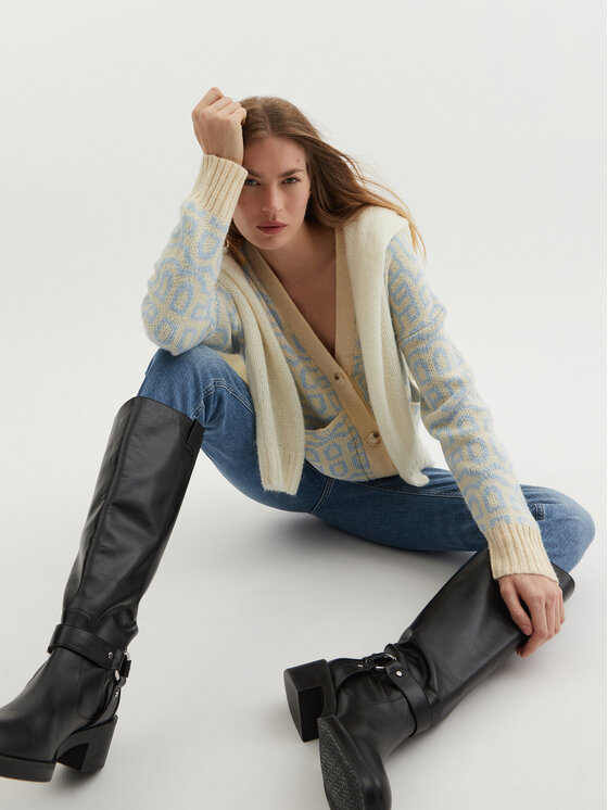 Munthe Munthe Kardigan Talhua 243161824375 Šarena Relaxed Fit