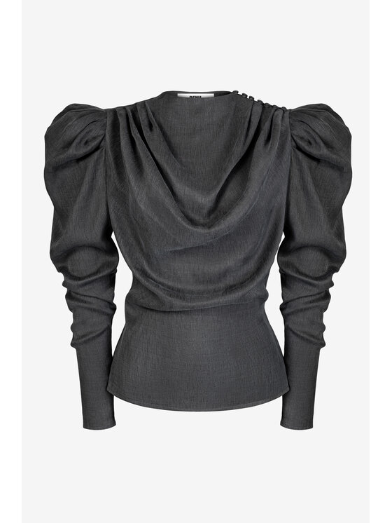 BENU BENU Blusa z guzikami Grigio Regular Fit