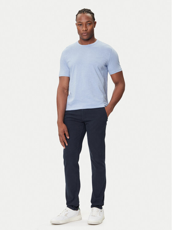 BOSS BOSS Chinosy 50548006 Granatowy Slim Fit