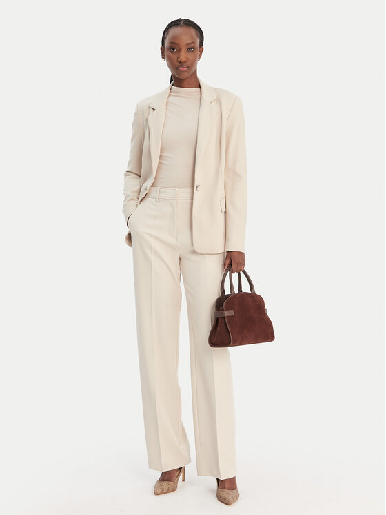 Guess Guess Bavlnené nohavice W6RB02 WH9Y2 Béžová Regular Fit