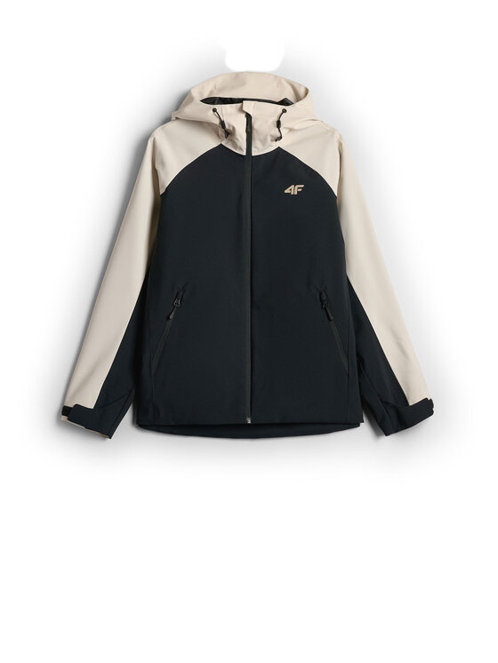 4F 4F Kurtka przejściowa URBAN COMMUTER Czarny Regular Fit
