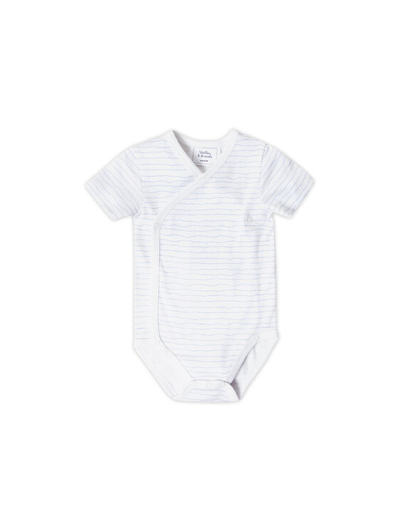 Stellou & friends Stellou & friends Komplet body dziecięcych Short Sleeve CROSS-BODY Niebieski jasny