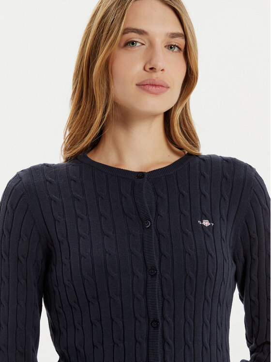 Gant Gant Kardigan 4800103 Tamnoplava Slim Fit