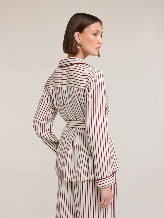 Motivi Motivi Koszula 5062Q000979N001 Kremowy Regular Fit