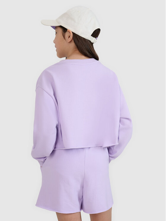 4F 4F Bluza SWELLS OF THE OCEAN Fioletowy jasny Oversize
