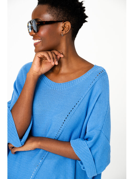 blue shadow blue shadow Sweter Gustti Niebieski Regular Fit