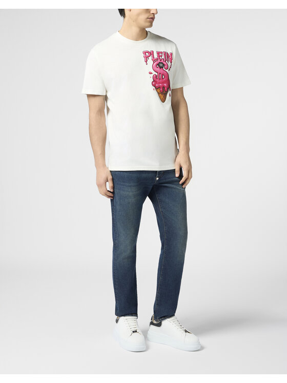 PHILIPP PLEIN PHILIPP PLEIN T-Shirt 30608 Biały Regular Fit