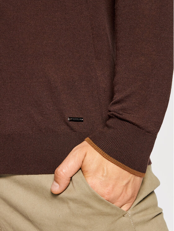 Maglione 4050-91 Marrone Regular Fit