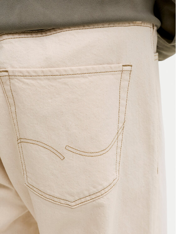 Jack & Jones Jack & Jones Jeansy Alex 12295747 Beżowy jasny Baggy Fit
