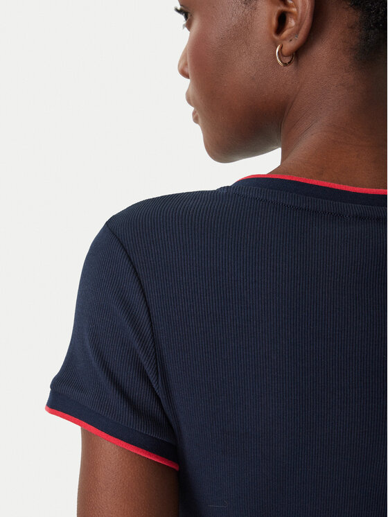 Tommy Jeans Tommy Jeans Marškinėliai DW0DW22275 Mėlyna Slim Fit