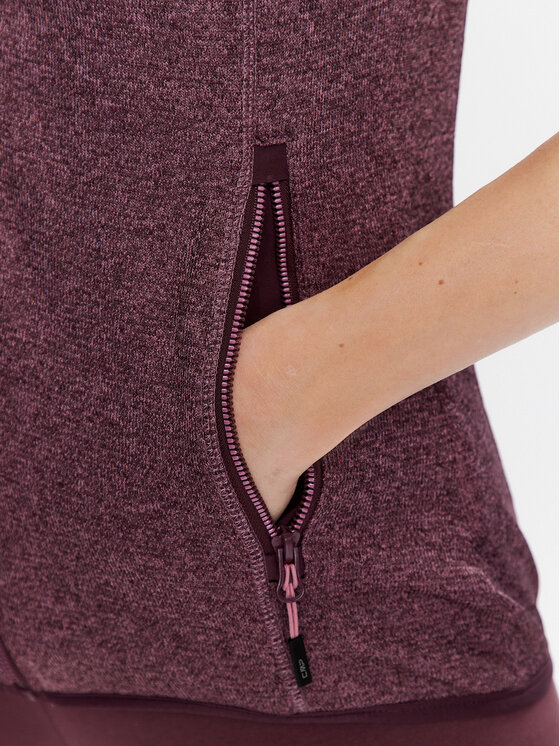 CMP CMP Brezrokavnik 30H5876 Bordo rdeča Regular Fit