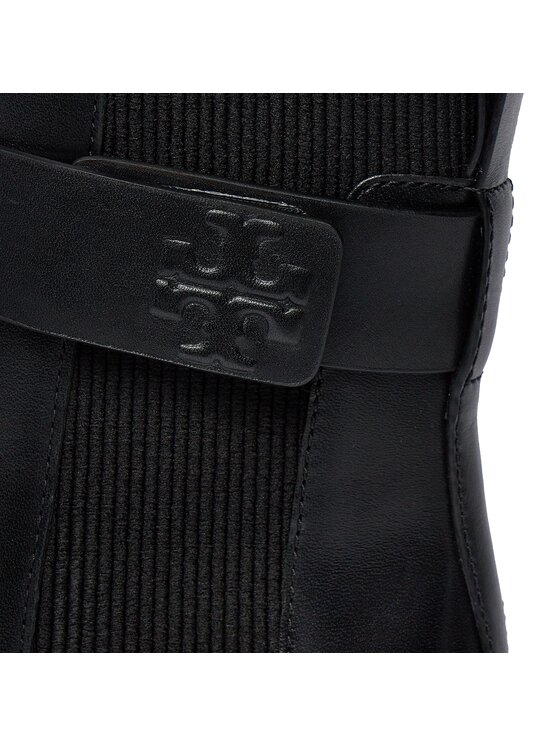 Tory Burch Tory Burch Боти тип челси Double T Chelsea Boot 152831 Черен