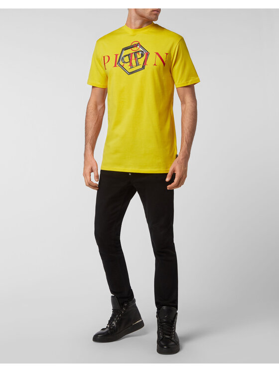 PHILIPP PLEIN PHILIPP PLEIN Tričko 115 Žltá Regular Fit