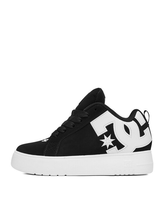 DC Shoes DC Shoes Sneakersy EO-COURT GRAFFIK PLATFORM DC02422004 Czarny
