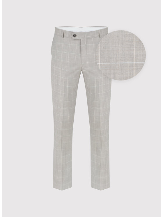 Pako Lorente Pako Lorente Spodnie garniturowe P26SP-6G-026 Szary Slim Fit