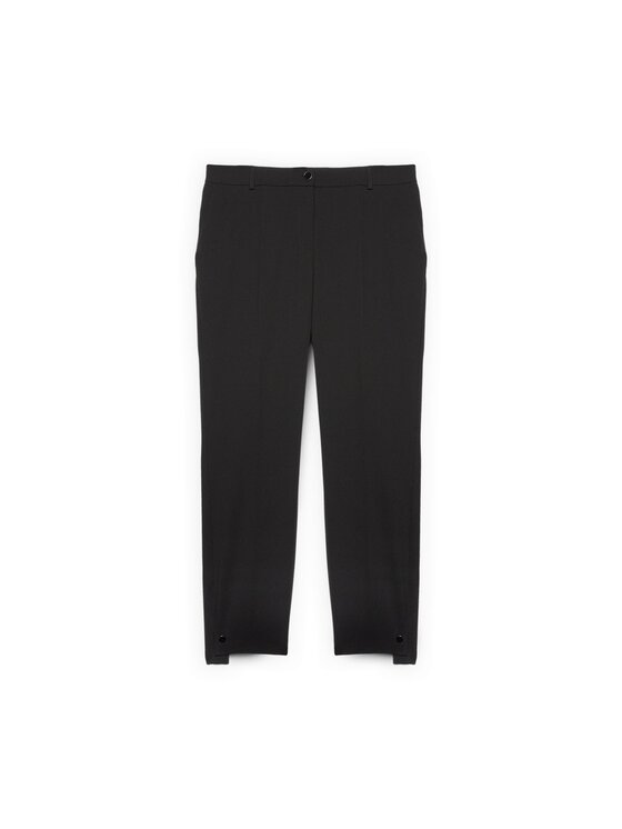 Fiorella Rubino Fiorella Rubino Spodnie materiałowe P009L002299N033 Czarny Regular Fit