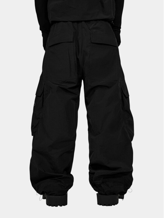 MADE BY SOCIETY MADE BY SOCIETY Spodnie materiałowe Pantaloni RAW - P17773 Czarny Basic Fit
