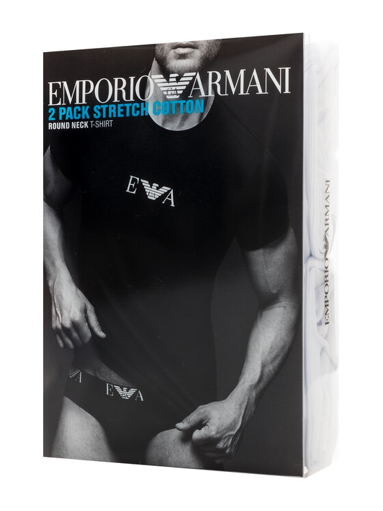 Emporio Armani Underwear Emporio Armani Underwear 2-dielna súprava tričiek 11267 CC715 04710 Biela Slim Fit