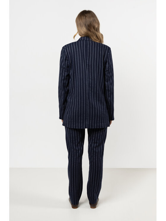 Awama Awama Spodnie damskie A726 Écru Basic Fit