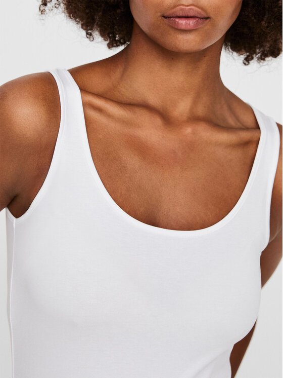 Vero Moda Vero Moda Τοπ Maxi 10185110 Λευκό Regular Fit