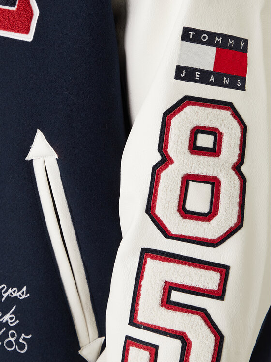 Tommy Jeans Tommy Jeans Μπόμπερ μπουφάν Varsity DM0DM22729 Σκούρο μπλε Regular Fit