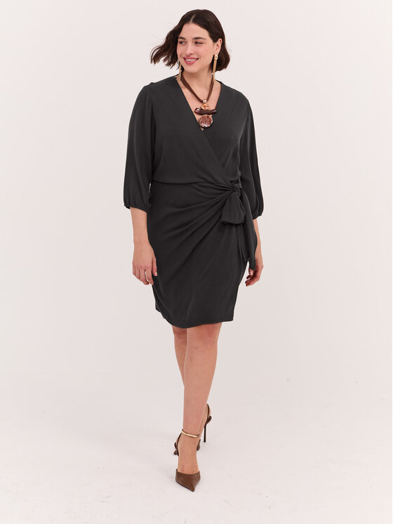 Fiorella Rubino Fiorella Rubino Vestito da giorno 7083T201874N033 Nero Slim Fit