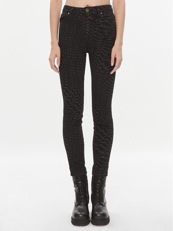 Pinko Džínsy Susan 100163 A14Y Čierna Skinny Fit