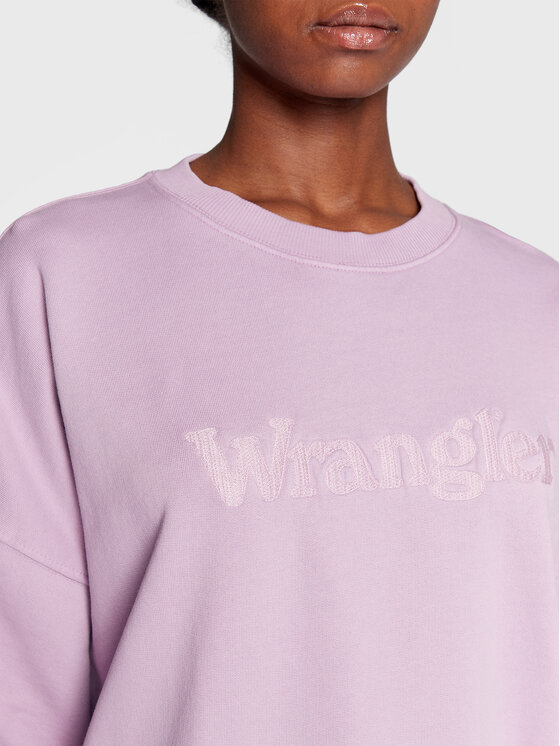 Wrangler Bluza W6V0FAM13 112321549 Fioletowy Relaxed Fit | Modivo.pl