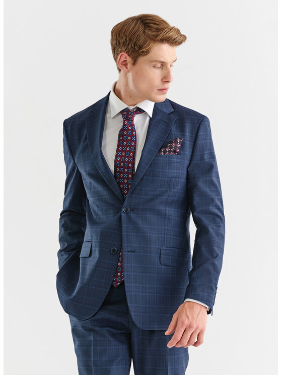 Pako Lorente Pako Lorente Marynarka P23SF-3G-010 Granatowy Slim Fit