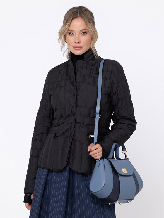 Miss LK Miss LK Kurtka puchowa MISSLKKP Czarny Slim Fit