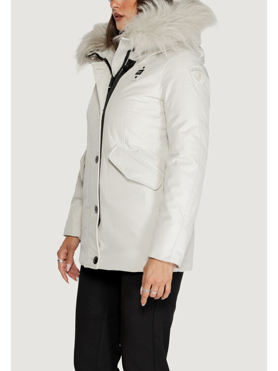 Blauer Blauer Cappotto IRMA Bianco Slim Fit