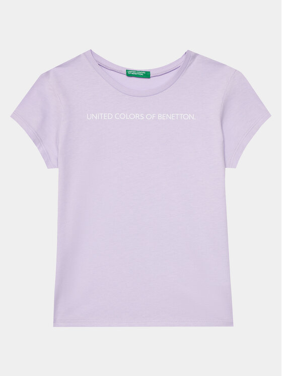United Colors Of Benetton Tricou 3096C10H9 Violet Regular Fit