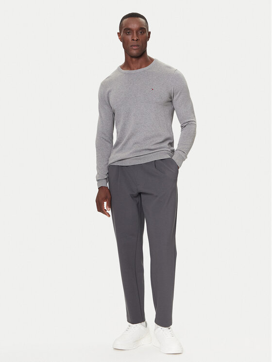 Tommy Hilfiger Tommy Hilfiger Пуловер MW0MW14748 Сив Regular Fit