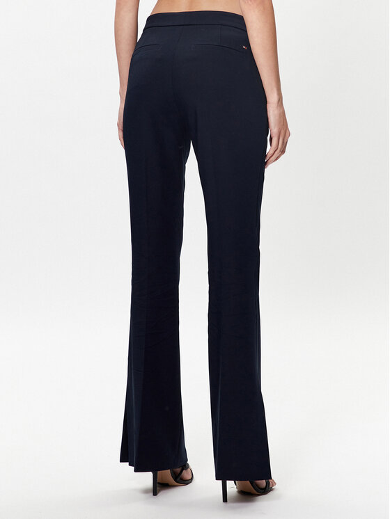 Tommy Hilfiger Tommy Hilfiger Pantaloni di tessuto WW0WW38598 Blu scuro Tailored Fit
