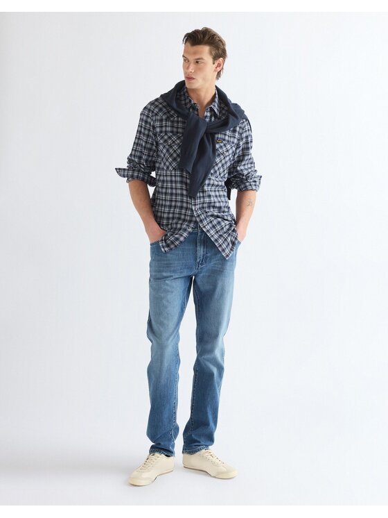 Wrangler Wrangler Jeansy REDFORD Niebieski Straight Leg