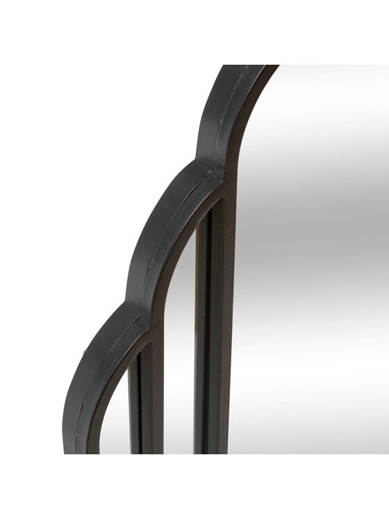 MIAhome MIAhome Lustro wiszące, metalowa rama, 50,5 x 100,3 cm Benedita Czarny