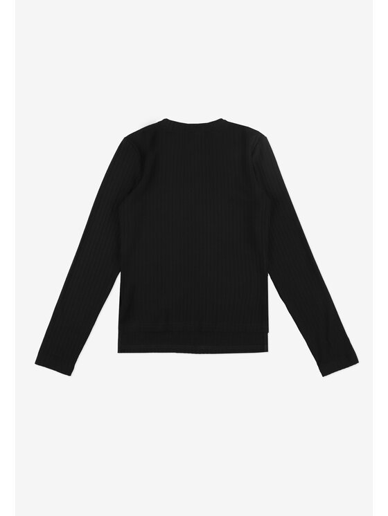 PROSTO. PROSTO. Longsleeve Bamboo Czarny Regular Fit