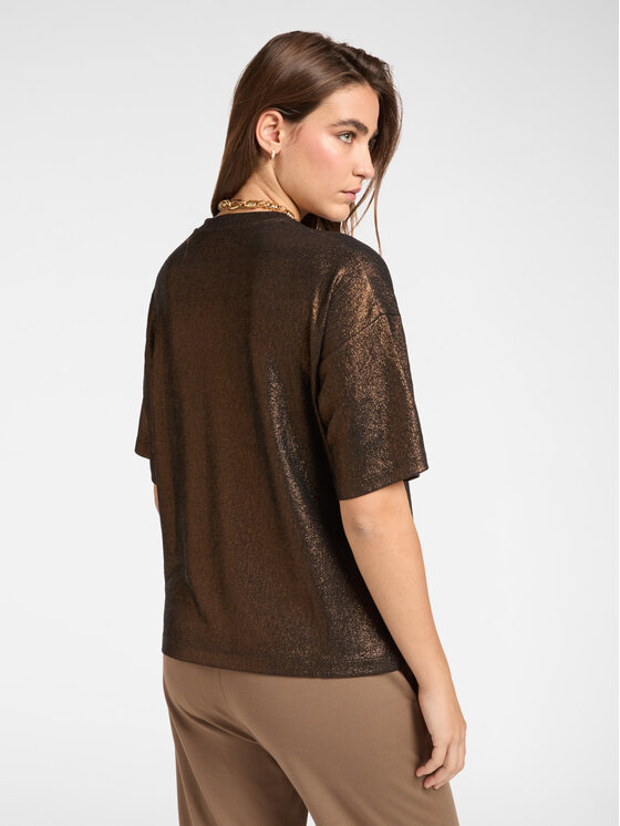 Elena Mirò Elena Mirò T-shirt G250Z100509N032 Marrone Boxy Fit