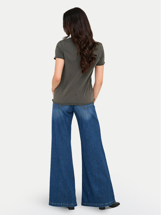 ONLY ONLY T-Shirt Lucy 15215721 Szary Regular Fit
